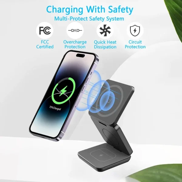 3 In 1 Foldable Fast Charging Station