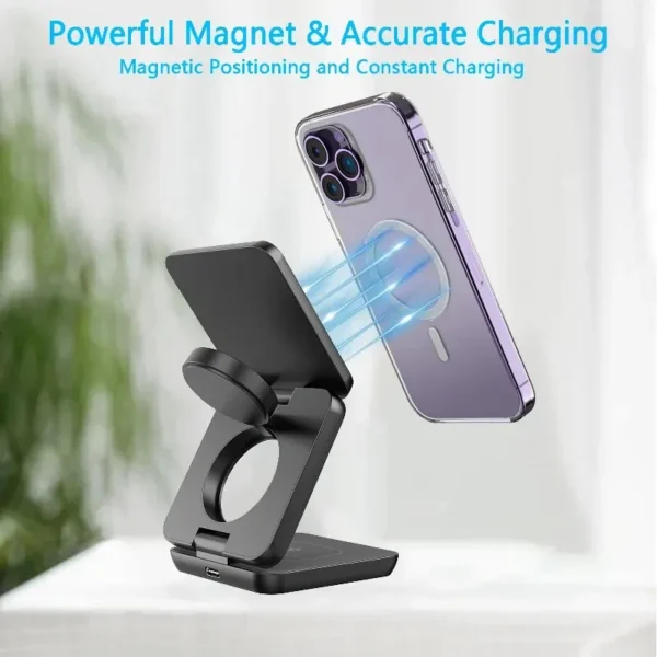 3 In 1 Foldable Fast Charging Station