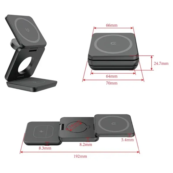 3 In 1 Foldable Fast Charging Station