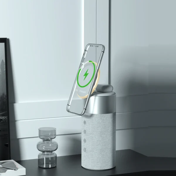 3 in 1 Portable Speaker + Phone Stand & Warm Light