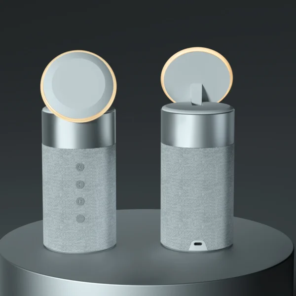 3 in 1 Portable Speaker + Phone Stand & Warm Light