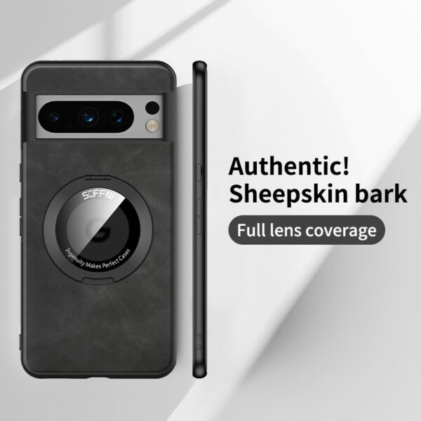 Phone Case Ring Magnetic Suction Sheepskin Anti-fall