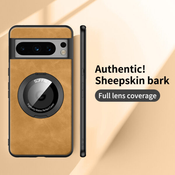 Phone Case Ring Magnetic Suction Sheepskin Anti-fall