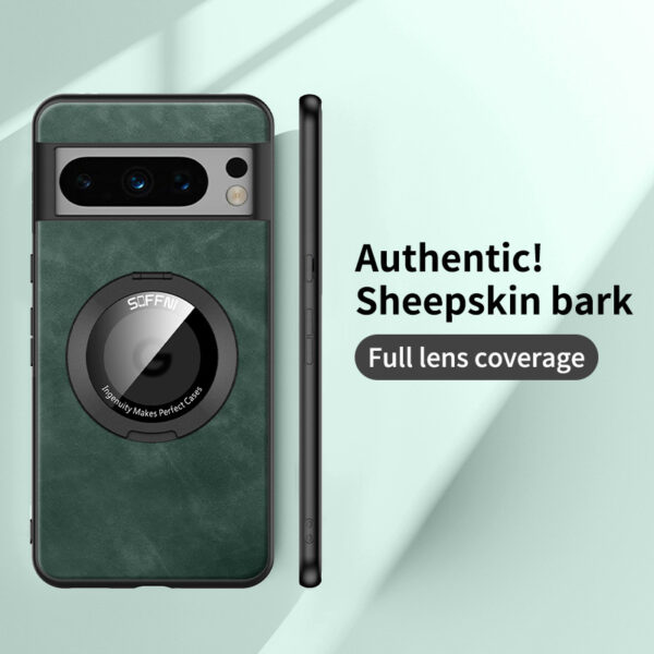 Phone Case Ring Magnetic Suction Sheepskin Anti-fall