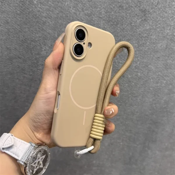 Liquid Silicone Case with Lanyard Strap