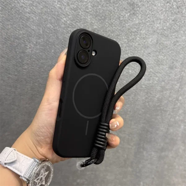 Liquid Silicone Case with Lanyard Strap