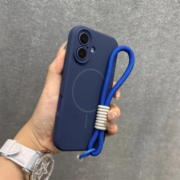 Liquid Silicone Case with Lanyard Strap