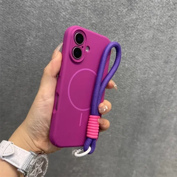 Liquid Silicone Case with Lanyard Strap