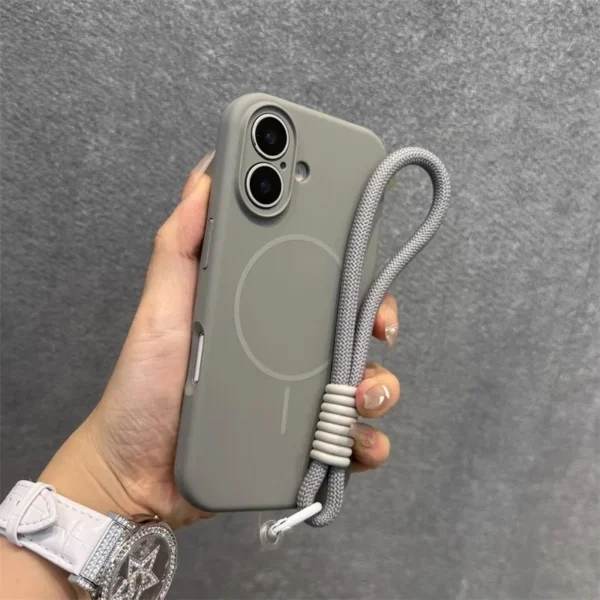 Liquid Silicone Case with Lanyard Strap