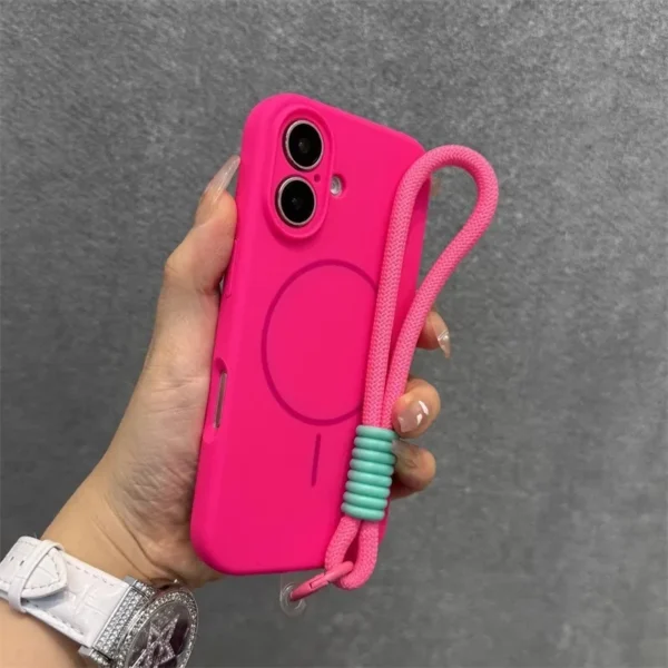 Liquid Silicone Case with Lanyard Strap