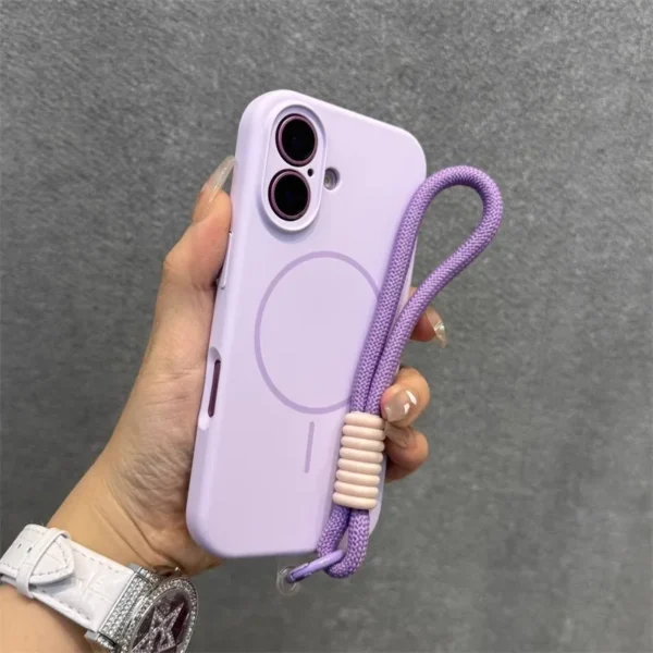 Liquid Silicone Case with Lanyard Strap
