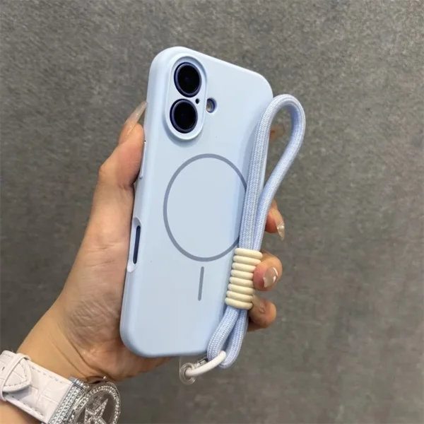 Liquid Silicone Case with Lanyard Strap