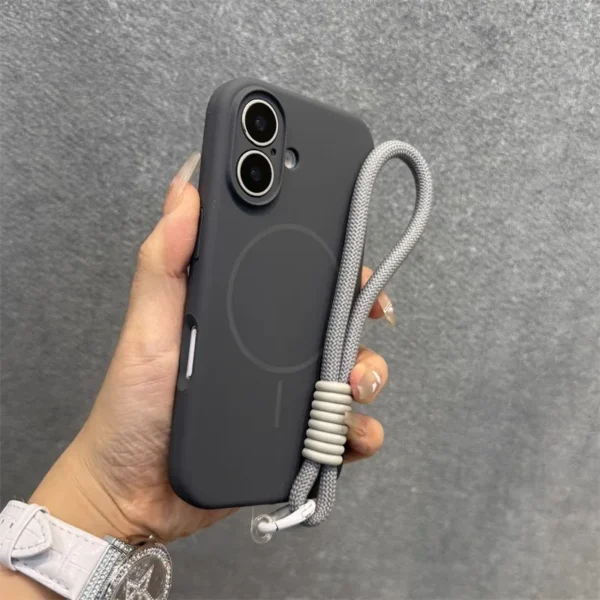Liquid Silicone Case with Lanyard Strap