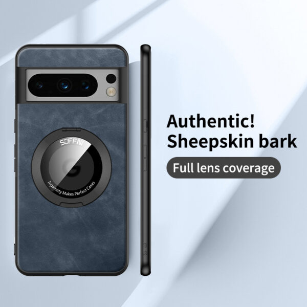 Phone Case Ring Magnetic Suction Sheepskin Anti-fall