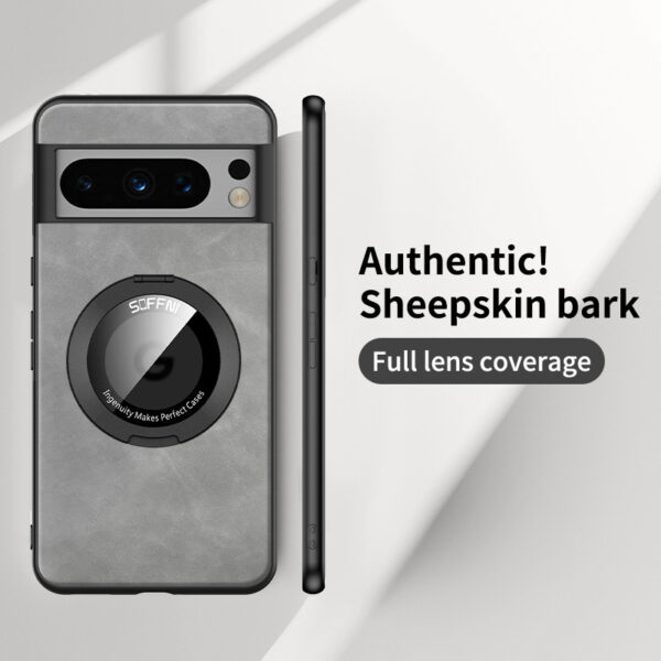 Phone Case Ring Magnetic Suction Sheepskin Anti-fall