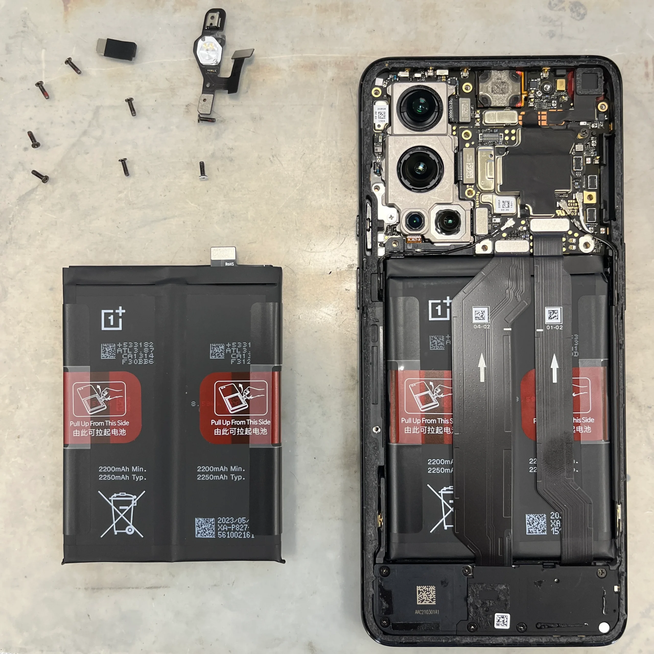 oneplus 9 pro battery replacemennt