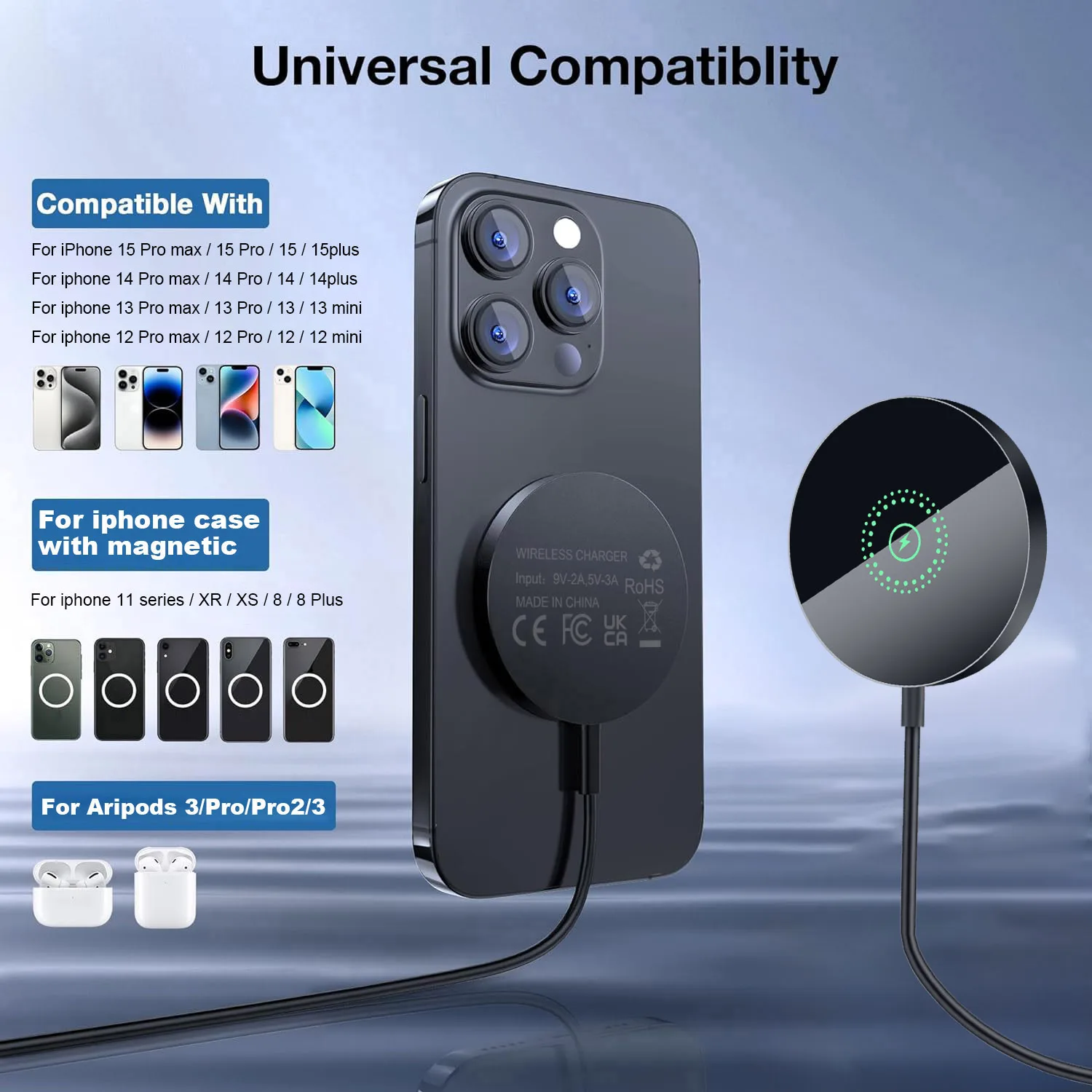 15w fast magnetic charger 15w fast magnetic charger