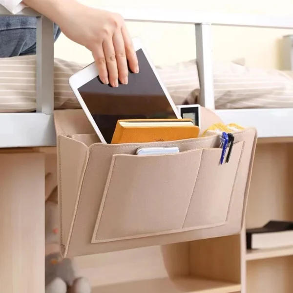 felt bedside storage organizer