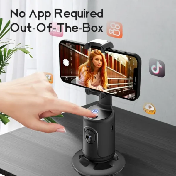 intellig ai new mini selfie stick automatic tracking shooting 360 degree rotation intelligent follow live phone bracket gimbals